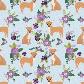 chihuahua pet quilt c dog breed cheater quilt coordinate floral