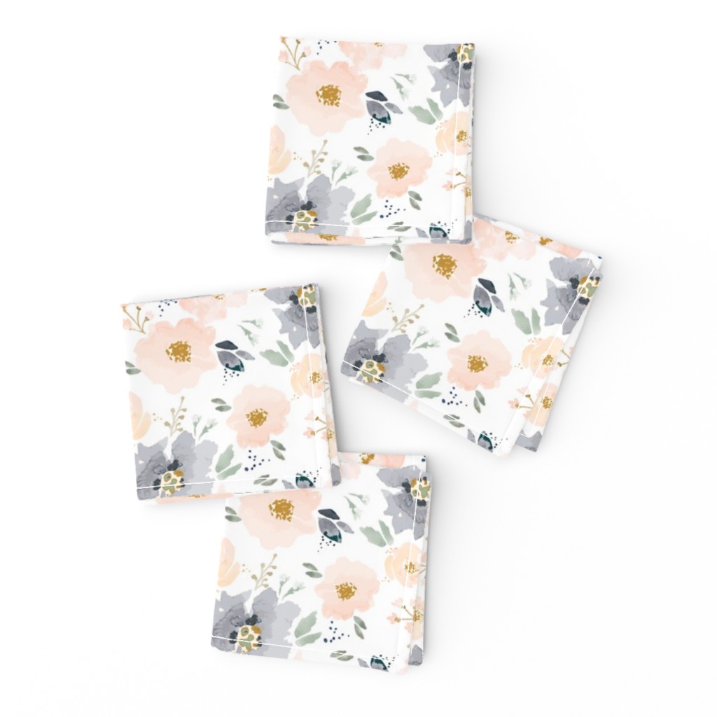 IBD-Peachy-Blossoms-Navy C