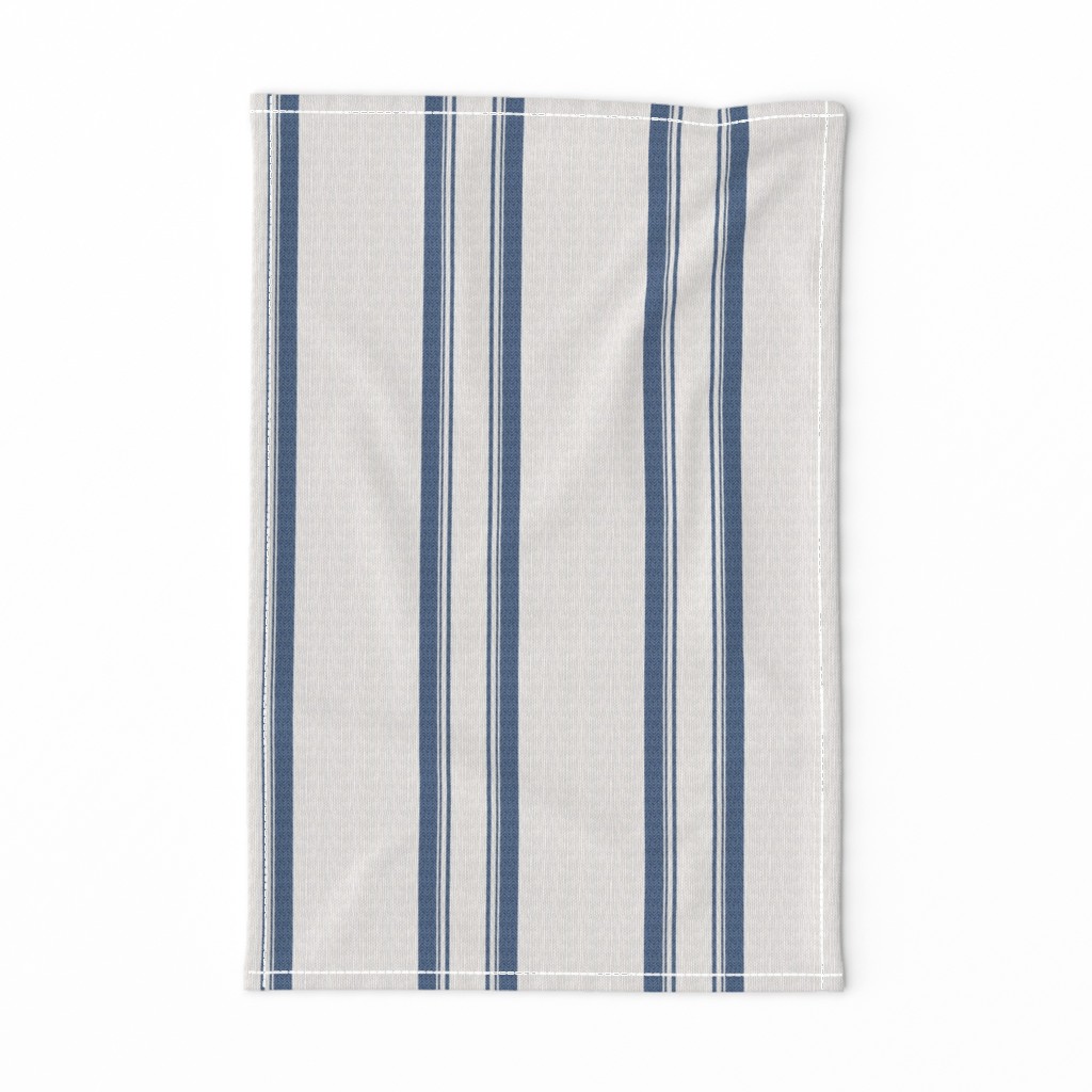 Grain Sack Stripe in French Blue