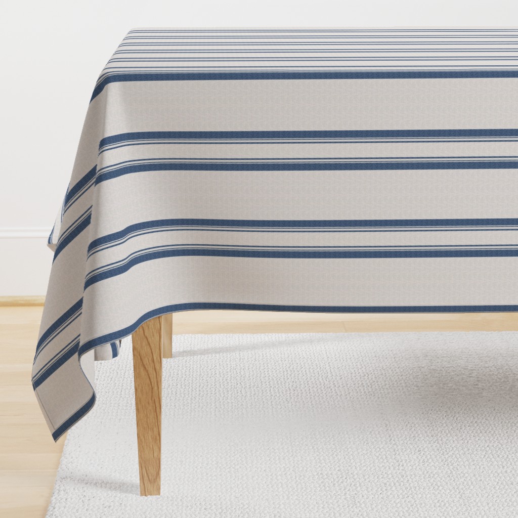 Grain Sack Stripe in French Blue