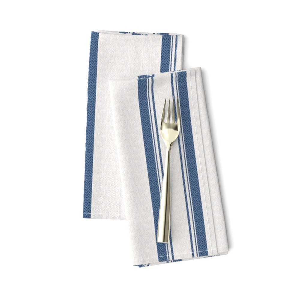 Grain Sack Stripe in French Blue