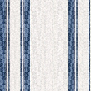 Grain Sack Stripe in French Blue