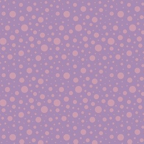 Ultraviolet Full Moon Halloween Dots on Mauve