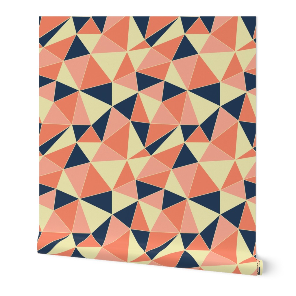 Retro Triangles - orange