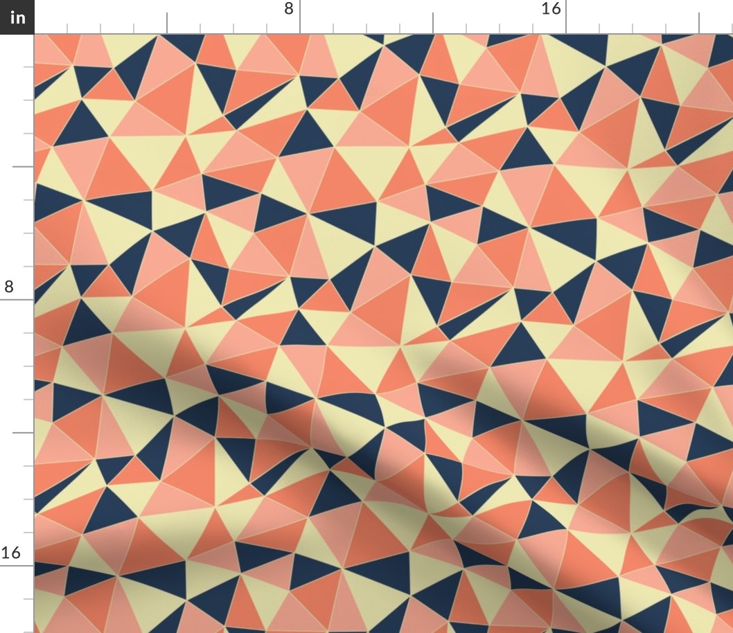 Retro Triangles - orange