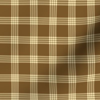 Farmhouse Plaid Cream and Brown