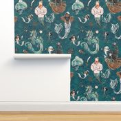 Pirate Mermen Party (Teal) (Big) 