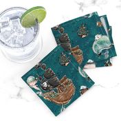 Pirate Mermen Party (Teal) (Big) 