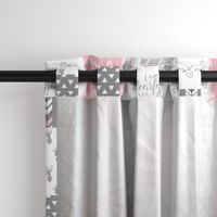 fearfully and wonderfully made patchwork (buck) - custom pink and grey