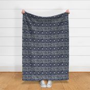 Mud Cloth // Navy & Eggshell // Large