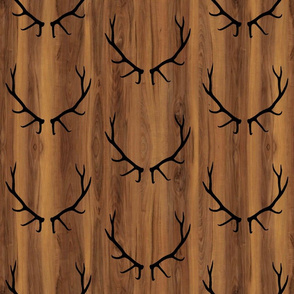 Elk Antlers // Dark Wood // Large