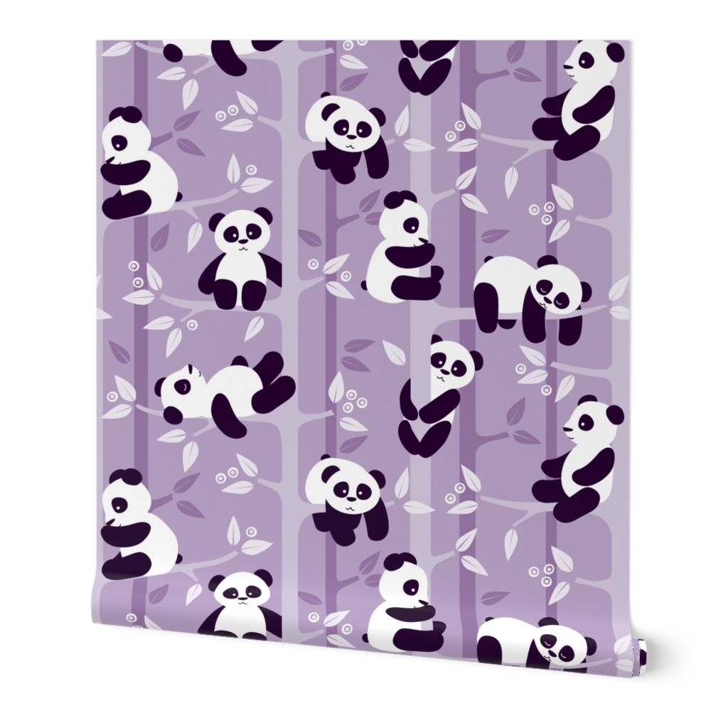 panda forest - lilac