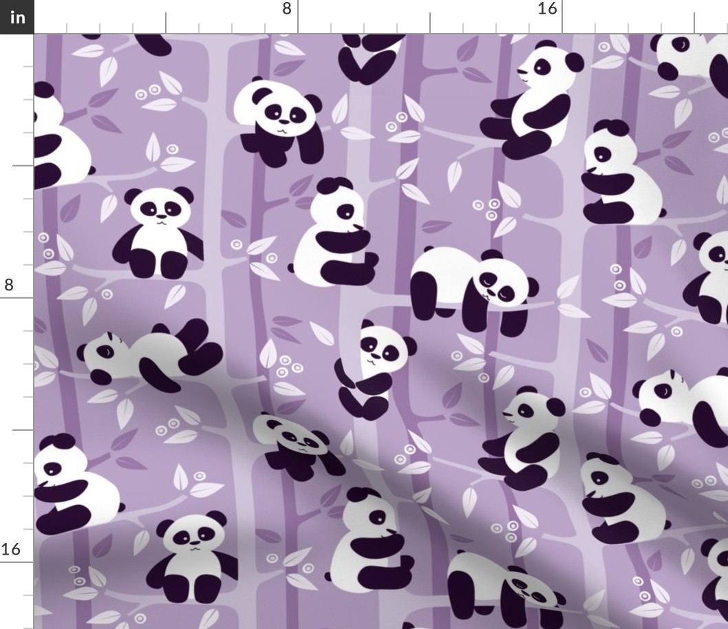 panda forest - lilac