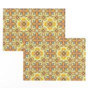 Jeweled tiles curry yellow