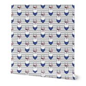 llamas with patriotic glasses (grey stripes)