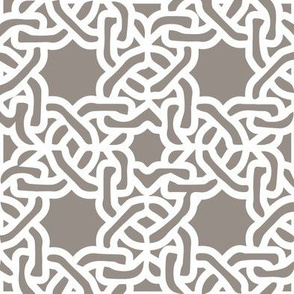 Modern moroccan tile greige links chain links
