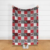 chinese crested pet quilt a dog breed nursery quilt wholecloth cheater floral