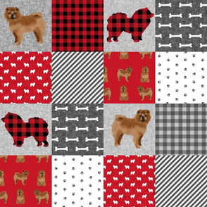 chowchow pet quilt a dog breed nursery quilt wholecloth cheater floral