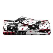 Let's Sleep under the Stars & Moose  patchwork quilt top || buffalo plaid C18BS