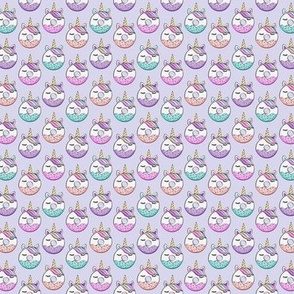 5/8" unicorn donuts (light purple) C18BS