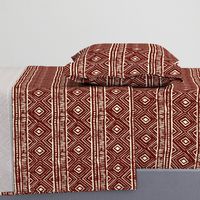 Mud Cloth // Falu Red & Beige // Small