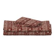 Mud Cloth // Falu Red & Beige // Small