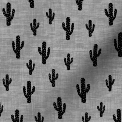 Cactus - Black Gray Texture - Medium