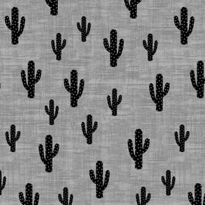 Cactus - Black Gray Texture - Medium