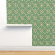 Meadowsweet Diamond Pastels, Boho Green // Standard