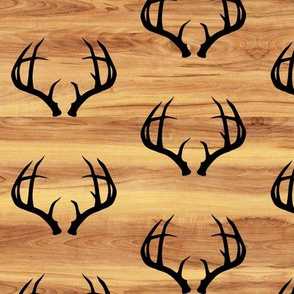 Deer Antlers // Light Wood Grain // Small