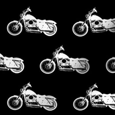 4" Motorcycles on Black