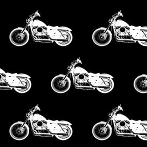 4" Motorcycles on Black