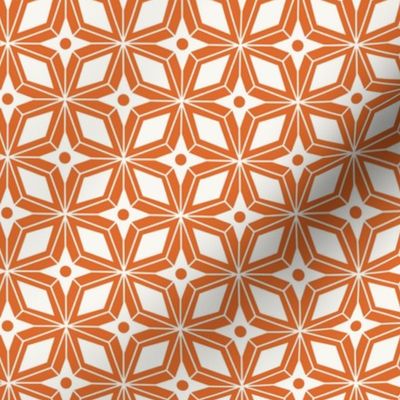 Starburst - Midcentury Modern Geometric Regular Scale Orange #1