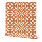 Starburst - Midcentury Modern Geometric Regular Scale Orange #1