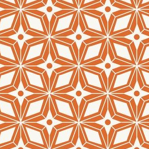 Starburst - Midcentury Modern Geometric Regular Scale Orange #1