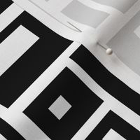 geometric rectangles in black and white