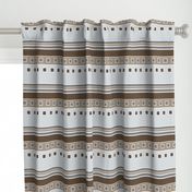 Modern Squares and Stripes in brown and gray