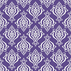 Indian Damask Ultra Violet Dark