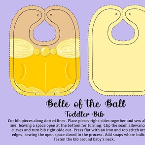 Belle of the Ball Toddler Bib