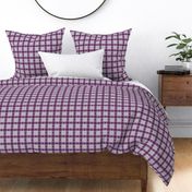 Plaid in mauve pink, purple, fuchsia and gray