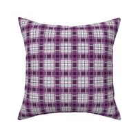 Plaid in mauve pink, purple, fuchsia and gray