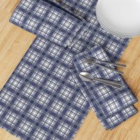 simple preppy plaid navy blue gray