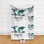 Adventure Awaits - Blanket/Lovey Combo WITH GUIDES