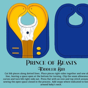 Prince of Beasts Toddler Bib 