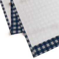 1 inch buffalo checks in navy and gray