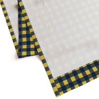 Buffalo Check Plaid 1 inch in navy and yellow