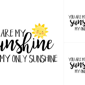 You are my sunshine - Blanket/Lovey Combo - WITH GUIDES