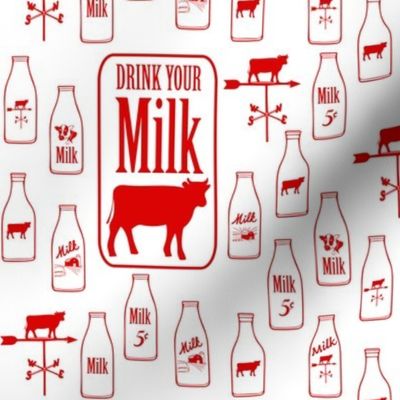 Modern Farmhouse Drink Your Milk