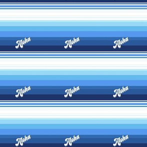 Aloha stripe- Ombre blue