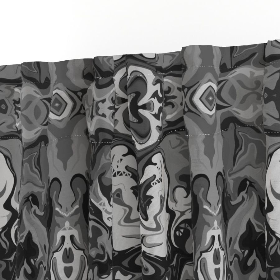 BN1 -  LG - Marbled Mystery Tapestry in  Monochromatic Grey 